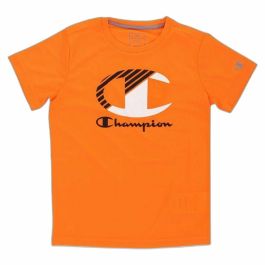Camiseta de Manga Corta Niño Champion Crewneck Naranja