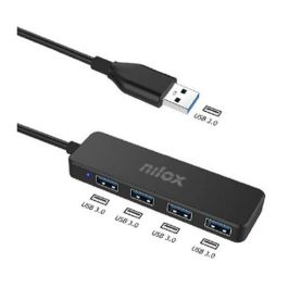 Hub USB 4 Puertos Nilox NXHUB402 Negro Precio: 9.9499994. SKU: S8102787