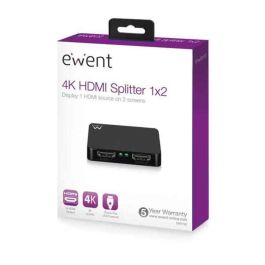 Switch HDMI Ewent EW3720 4K Negro