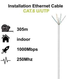 Ewent IM1216 cable de red Gris 305 m Cat6 U/UTP (UTP) Precio: 77.95000048. SKU: B16F42HLMY