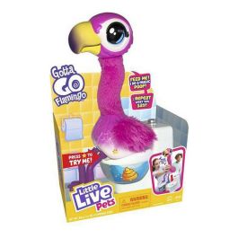 Flamenco interactivo little live pets flamingo the poop con sonido y movimiento y hace popo. 31 cm