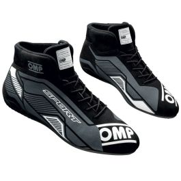 Botines Racing OMP SPORT Negro/Blanco 41