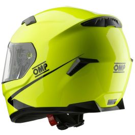 OMP OMPSC0-0616-A01-099-XS Casco Karting Cerrado Circuit Evo2 ECE 22.05 Termoplástico con 5 Respiraderos Amarillo Fluo Talla XS