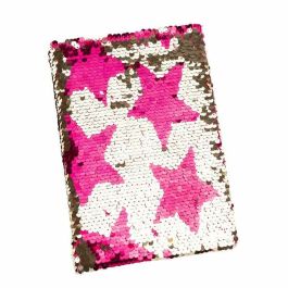 Diario Nice Rosa Dorado Lentejuelas