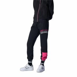 Pantalón Largo Deportivo Champion Elastic Cuff Legacy Negro Mujer