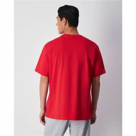 Camiseta de Manga Corta Hombre Champion Crewneck Rojo