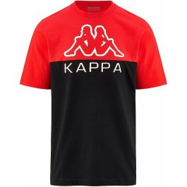 Camiseta de Manga Corta Hombre Kappa Emir CKD Negro Rojo