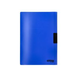 Beautone 45302 Carpeta Dossier Pinza Lateral Deslizante Polipropildin A4 Azul 25 Hojas Pack de 10