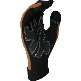 Guantes de Trabajo JUBA Mecanix Táctil Piel Sintética Marrón Spandex 9