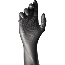 Caja 50 guantes desechables nitrilo negro sin polvo talla 8 juba Precio: 14.95000012. SKU: B1D6VECHLS