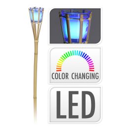 Ipae Progarden Antorcha de Bambú con LED RGB y Vela Perfumada, 77cm Precio: 5.50000055. SKU: B15YYTZPSB
