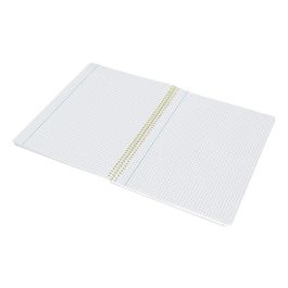 Cuaderno Espiral Liderpapel Folio Smart Tapa Blanda 80H 60 gr Cuadro 4 mm Con Margen Color Azul Oscuro 10 unidades