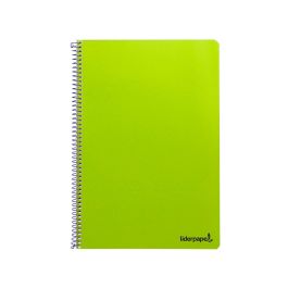 Cuaderno Espiral Liderpapel Folio Smart Tapa Blanda 80H 60 gr Cuadro 4 mm Con Margen Color Verde 10 unidades