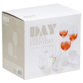 Juego de 8 vasos de vino transparentes day