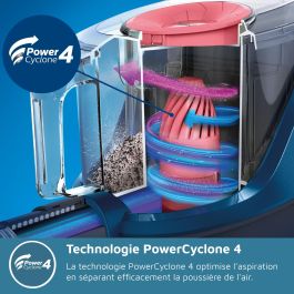 Philips XB2123/09 - Aspirador sin Bolsa Compacto de Bidón, 850 W, 1.3 L, Azul Oscuro/Melocotón
