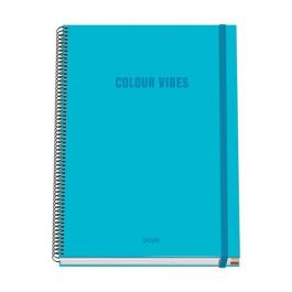 Bloc Dohe Colour Vibes Micro.Tapa Extra A4 100H 90Gr Cuadric.5X5 Cyan Precio: 10.50000006. SKU: B1DFCTDVM5