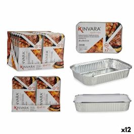 Set de bandejas para Alimentos Kinvara 82176 Plateado Aluminio 2,3 L 21 x 6 x 30,5 cm (12 Unidades) Precio: 36.88999963. SKU: B16FB9FSAJ