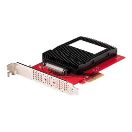StarTech.com PEX4SFF8639U3 Tarjeta Adaptadora U.3 NVMe a PCIe 4.0 x4 para SSD 2.5" - Compatible con TAA
