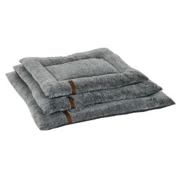 DKD Home Decor Cama Mascota Poliéster Gris Claro - Pack de 3 Camas - Medidas: 69 cm Largo x 86 cm Ancho x 7 cm Alto