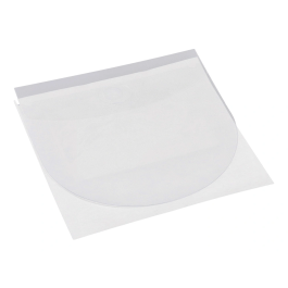 Q-connect Funda Autoadhesiva para CD/DVD de Polipropileno Transparente con Solapa - Pack 10 Unidades - Almacenamiento y Conservación de Discos