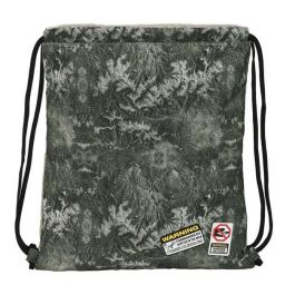 Bolsa Mochila con Cuerdas Jurassic World Warning Gris 35 x 40 x 1 cm