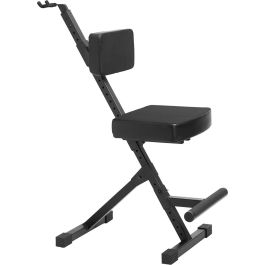 FRAMEWORKS Taburete Deluxe Ajustable Con Soporte Para Guitarra