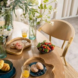 Silla Beige Aluminio-Textileno Exterior 57 X 58,50 X 82 cm