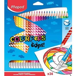 Maped Lápices de colores color´peps borrables estuche de 24 c/surtidos Precio: 4.94999989. SKU: B197H7VLMR