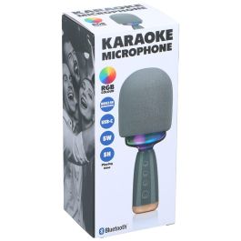 Micrófono karaoke con altavoz, 5 W 7,5 x 7,5 x 22 cm