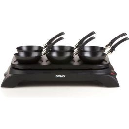 DOMO DO8710W Crepiere + Wok - 6 personas - 1000W - Negro DOMO DO8710W Crepiere + Wok - 6 personas - 1000W - Negro