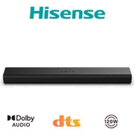 Hisense HS1000 Barra de Sonido 2.0 canales 120W Negro DTS Virtual:X Dolby Audio Digital Plus Bluetooth 5.3