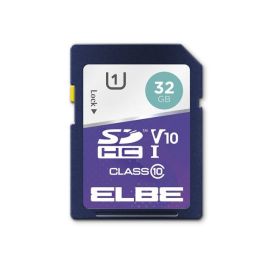 Elbe SD-1032 Tarjeta SD 32GB UHS-I V10 Full HD para Cámaras Compactas y Réflex