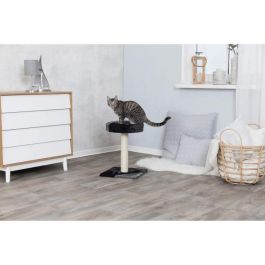 TRIXIE Tarifa Árbol de gato Altura 52 cm felpa gris y negra y sisal natural TRIXIE Tarifa Árbol de gato Altura 52 cm felpa gris y negra y sisal natural