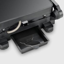 Severin KG2398 Parrilla Eléctrica Multifunción Compacta para Carne, Verduras y Paninis