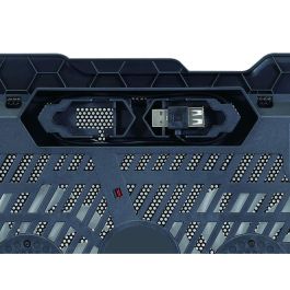 Conceptronic Base Refrigeración para Portátiles con 2 Ventiladores Ultrasilenciosos, Ajuste de Altura, hasta 15.6"
