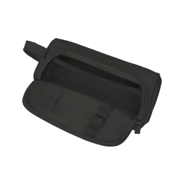 Liderpapel Estuche Portatodo Minibag Negro 2 Cremalleras, 2 Compartimentos, 90x210x75 mm