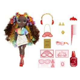 MGA Rainbow High Muñeca Iris Crystal Fashion con Accesorios de Cristal DIY para Niñas +8 Años