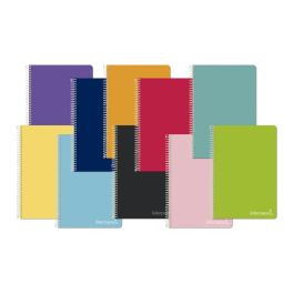 Cuaderno Espiral Liderpapel Cuarto Witty Tapa Dura 80H 75 gr Pauta Ancha 3,5 mm Con Margen Colores Surtidos 10 unidades Precio: 13.50000025. SKU: B13VXH349E