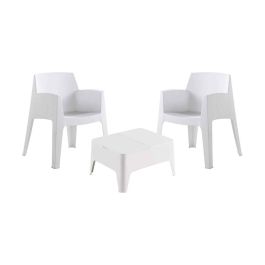 Conjunto de jardin/terraza de 2 sillas+mesa baja. color blanco sillas: 60x67x82cm mesa: 48x58x30cm modelo: costa sp berner Conjunto de jardin/terraza de 2 sillas+mesa baja. color blanco sillas: 60x67x82cm mesa: 48x58x30cm modelo: costa sp berner