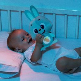 Peluche con Sonido Moltó Gusy luz Baby Bunny Turquesa 7,5 cm