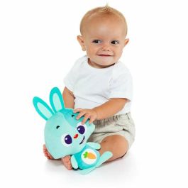Peluche con Sonido Moltó Gusy luz Baby Bunny Turquesa 7,5 cm