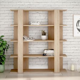 Librería Alexandra House Living Roble Madera MDP 110 x 122 x 29 cm 4 Estantes