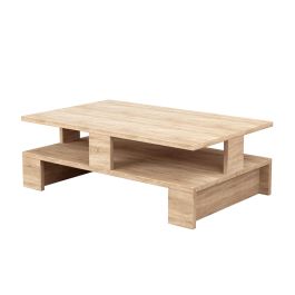 Mesa de Centro Alexandra House Living Roble Madera MDP 80 x 28 x 50 cm Doble altura Precio: 89.2858998911. SKU: B126NZR3R7