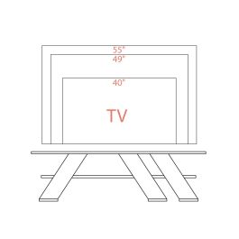 Mueble de TV Alexandra House Living Diagonal Blanco 140 x 40 x 34 cm