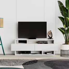 Mueble de TV Alexandra House Living Blanco 125 x 42 x 32 cm