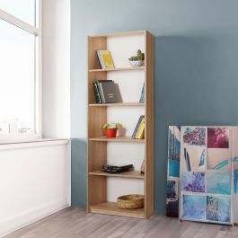 Librería Alexandra House Living Marrón Madera MDP 58 x 169 x 22 cm 5 Estantes