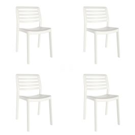 Silla de Jardín Garbar Wind Blanco Polipropileno 50 x 78 x 54 cm 50 x 54 x 78 cm 4 Unidades (4 Piezas)