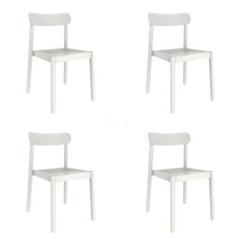 Silla de Jardín Garbar Elba Blanco Polipropileno 50 x 53 x 80 cm 4 Unidades (4 Piezas)