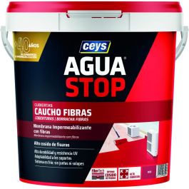 Impermeabilizante Ceys Aguastop Rojo Caucho 5 kg
