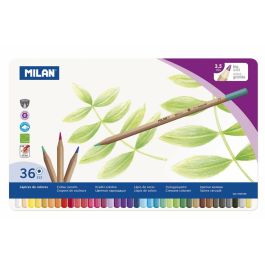Milan Lápices De Colores Mina Gruesa Estuche Metálico De 36 C-Surtidos